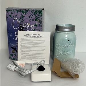 Scentsy NWOT Chasing Fireflies Full Size Premium Electric Wax Warmer Mason Jar